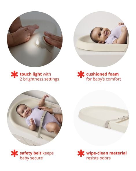  Product image 3 of Nursery Style Light-Up Changing Pad - Oat