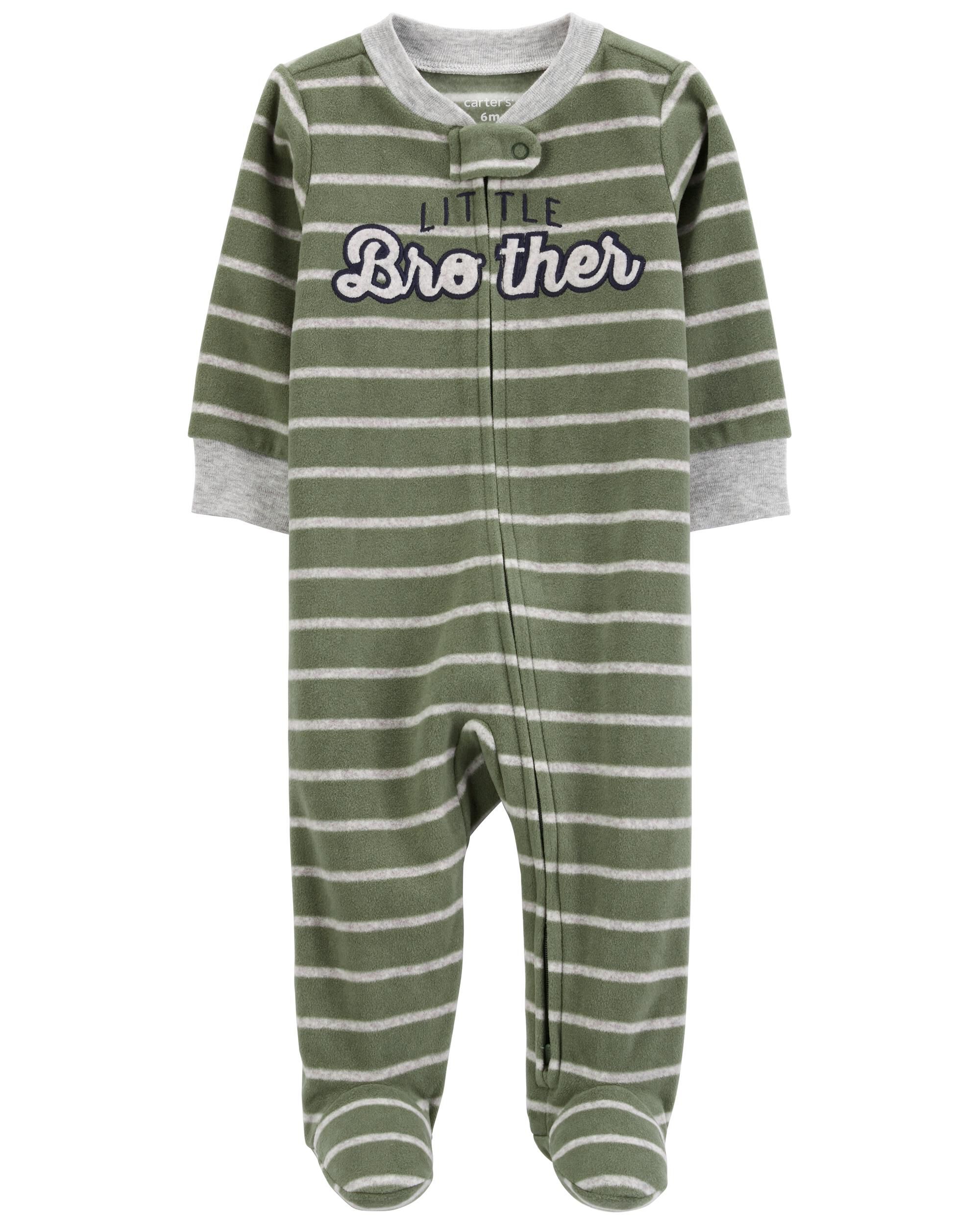 Baby Little Brother Zip Up Fleece Sleep Play Pajamas Carter s Carter s