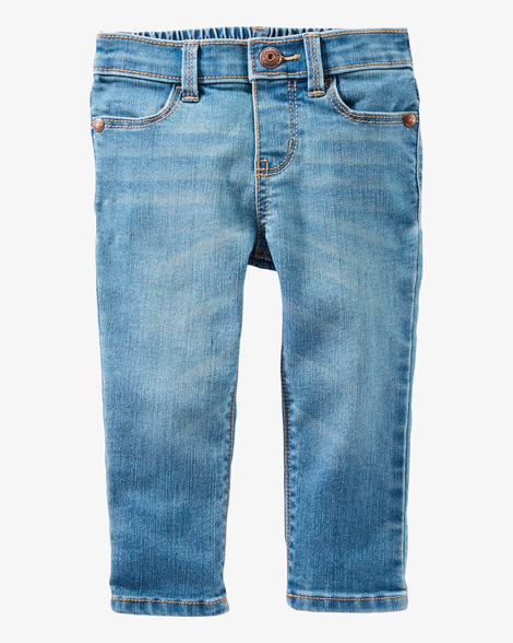 Baby Medium Blue Wash Skinny-Leg Jeans