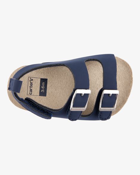  Product image 4 of Baby Buckle Faux Cork Sandals  - Navy