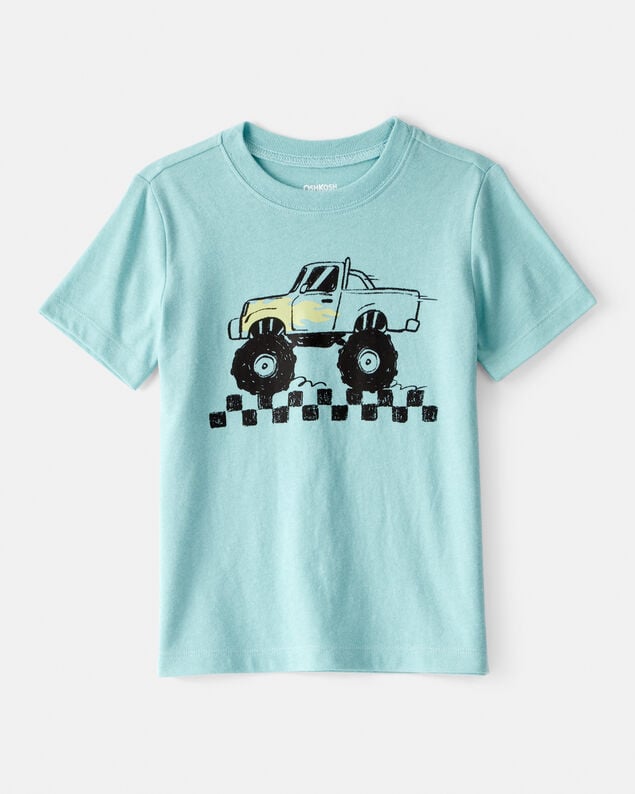 Product image 1 of Toddler Boy Monster Truck Short-Sleeve Graphic Tee - Blue