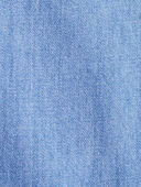 Blue Ozone Wash - Toddler Organic Cotton Chambray Cargo Pants, Selected