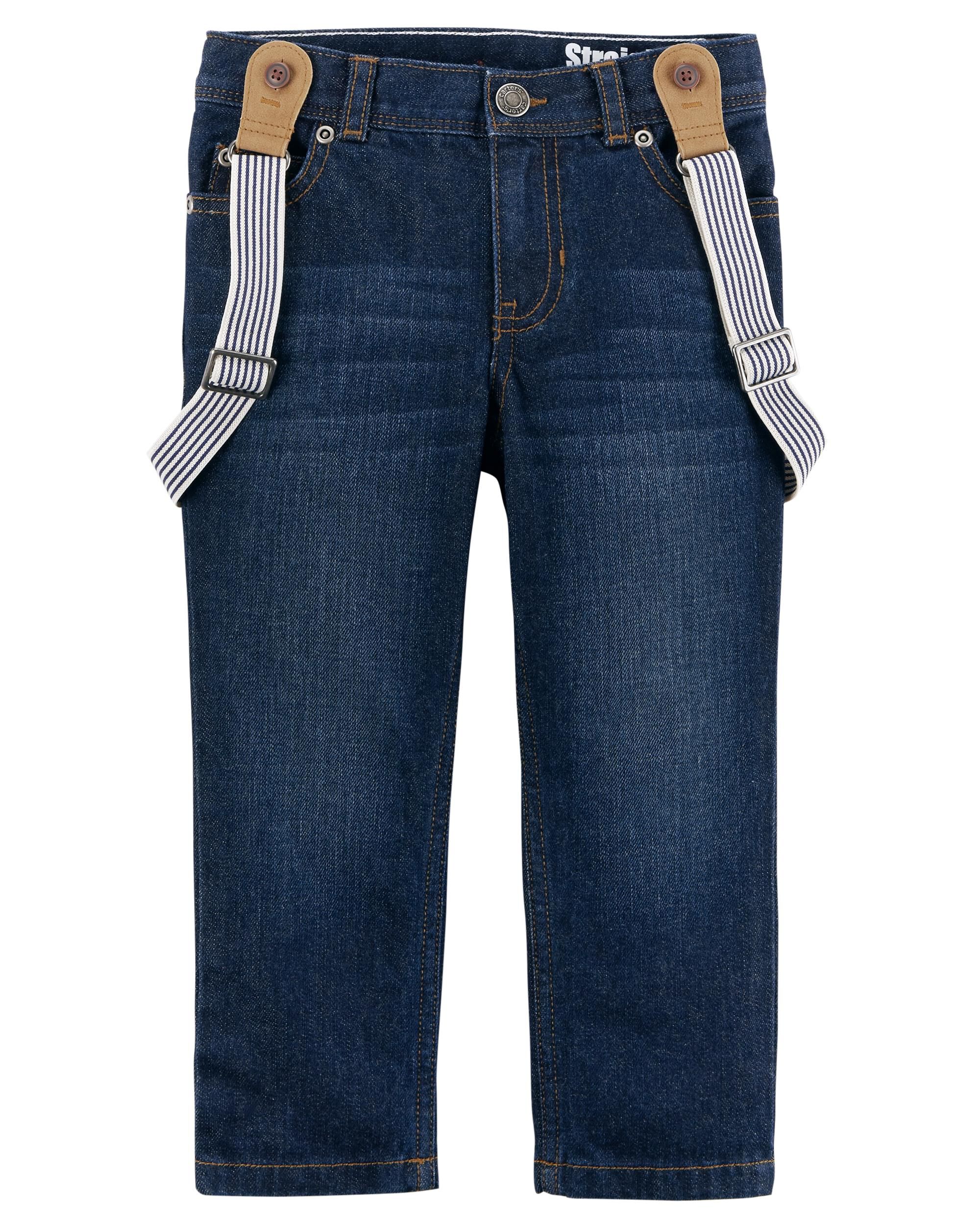 baby jeans with suspenders