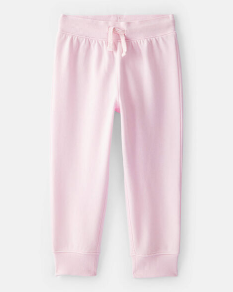 Toddler Girl Drawstring Joggers - Pink