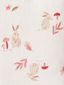 Ivory - Toddler 2-Piece Bunny Floral 100% Snug Fit Cotton Pajamas - Ivory, Selected