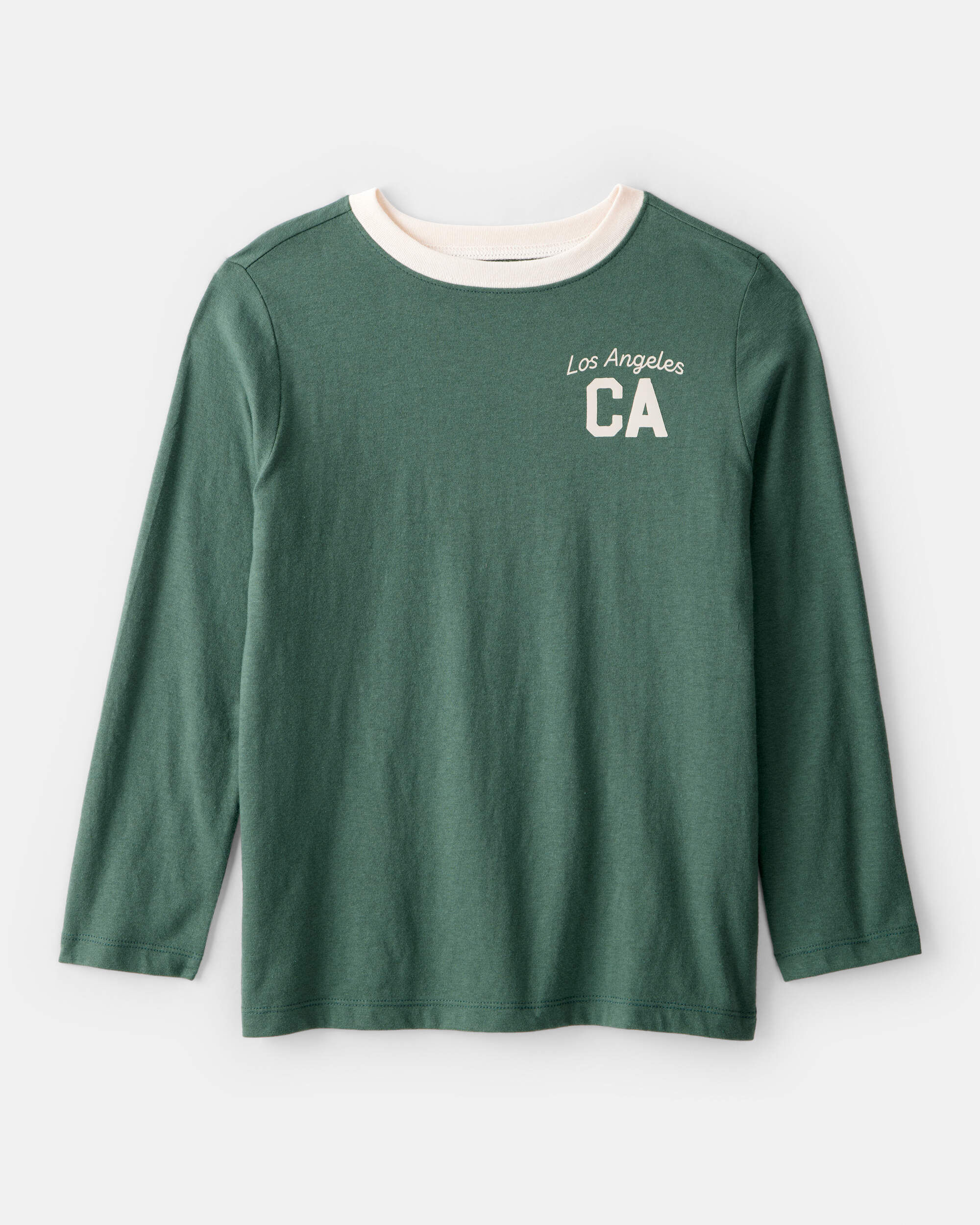 Boys Los Angeles Long-Sleeve Graphic Tee - Green - Carter's