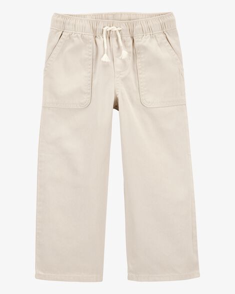  Product image 1 of Toddler Pull-On Drawstring Pant - Tan