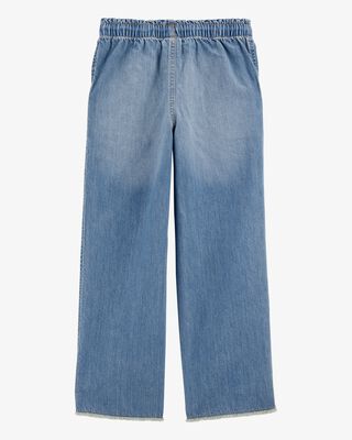 Product image 2 of Kid Pull-On Wide Leg Denim Pant - Ozone Wash