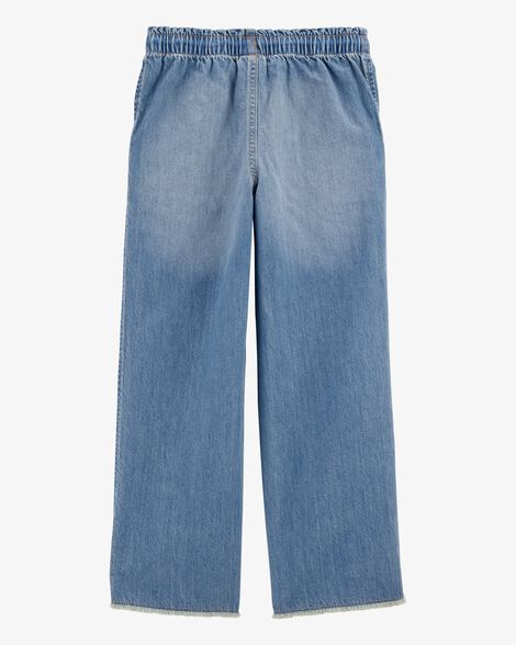  Product image 2 of Kid Pull-On Wide Leg Denim Pant - Ozone Wash