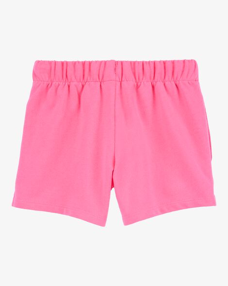  Product image 2 of Kid Pull-On French Terry Shorts - Pink