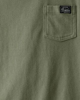 Product image 2 of Kid "Keeping It Real" Relaxed Pocket Tee - Green