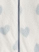 White/Blue - Kid Heart Sherpa Zip Jacket, Selected