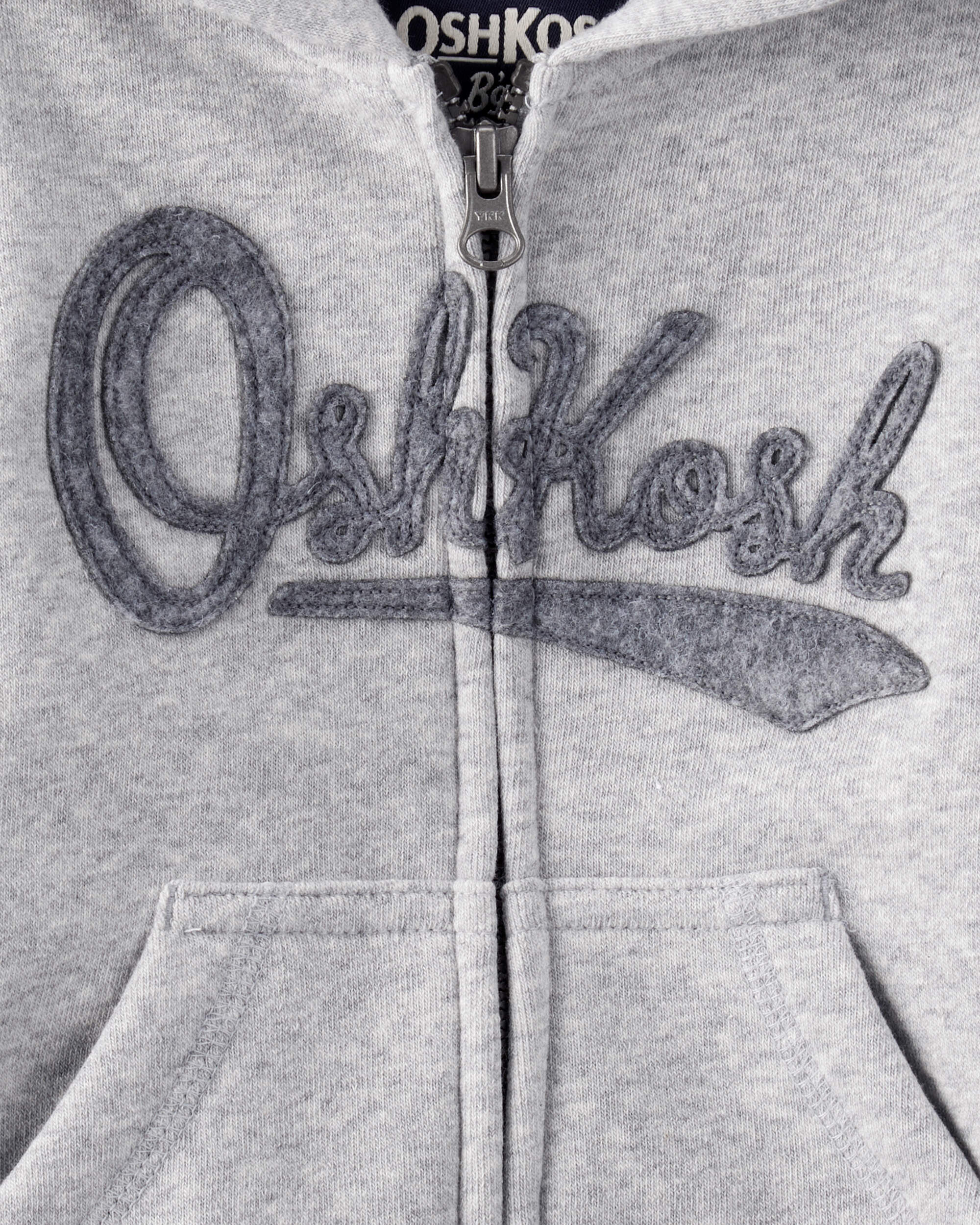 完璧 - Jacket Zip Logo Fleece OshKosh Boy Baby Grey OshKosh - テープ・マスキングテープ
