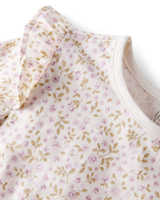Product image 2 of Toddler Girl 
2-Pack Organic Cotton Tees in Botanic Muse Print