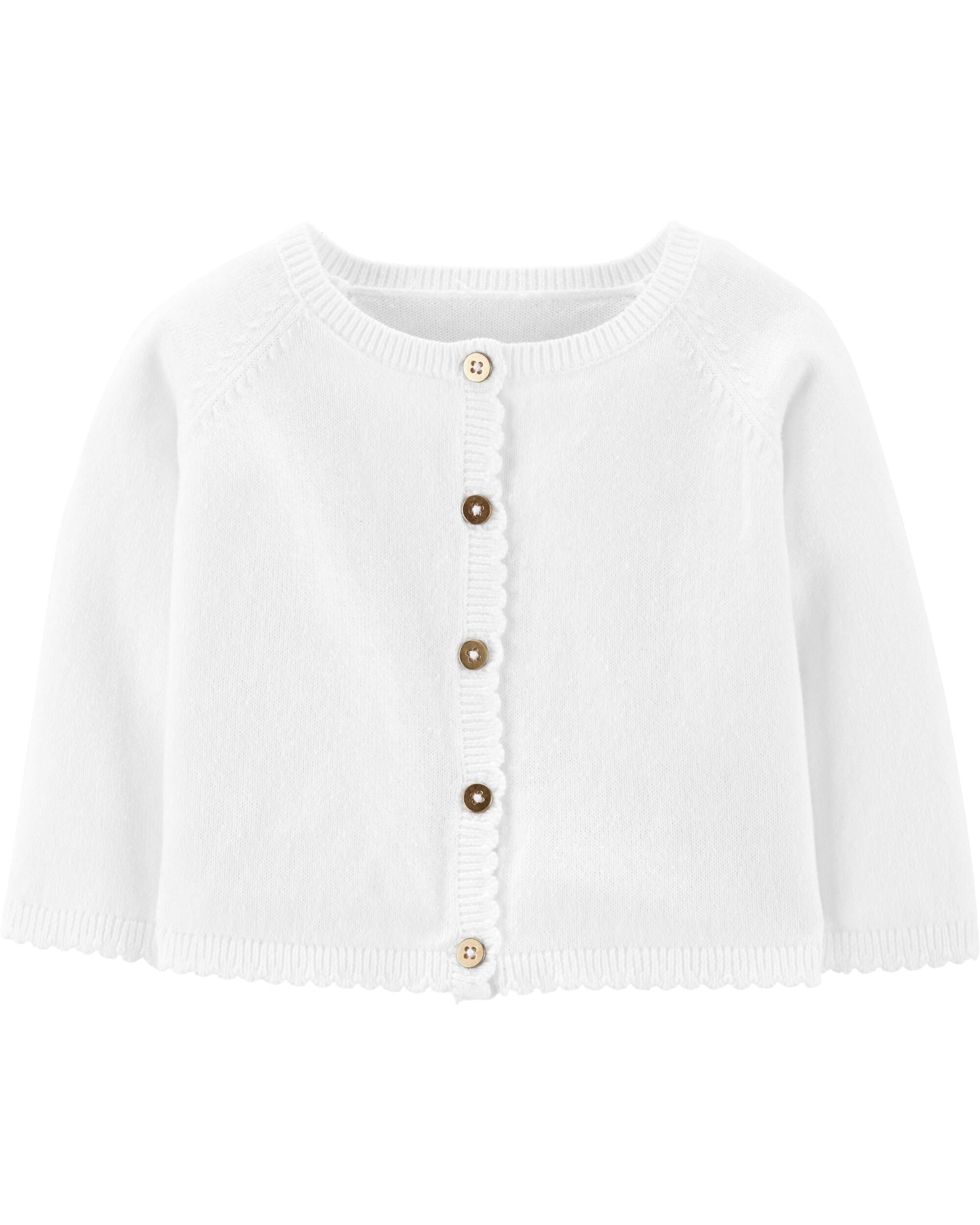 carters white cardigan