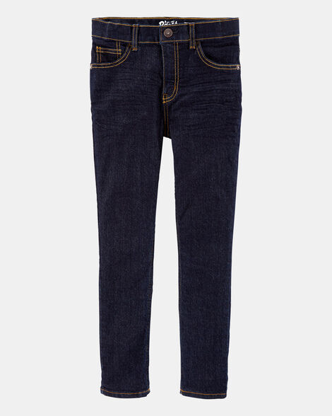 Kid Dark Blue Wash Skinny-Leg Jeans