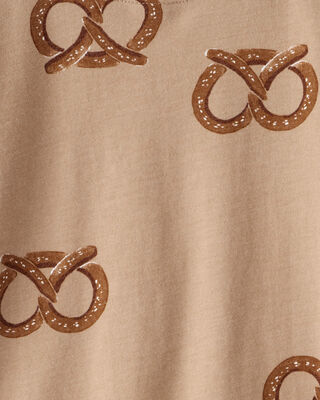 Product image 2 of Toddler Boy Pretzel Print Long-Sleeve Tee - Brown
