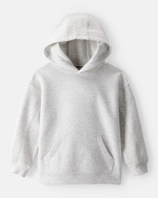 Product image 1 of Toddler Boy Solid Fleece Long-Sleeve Hoodie - Grey