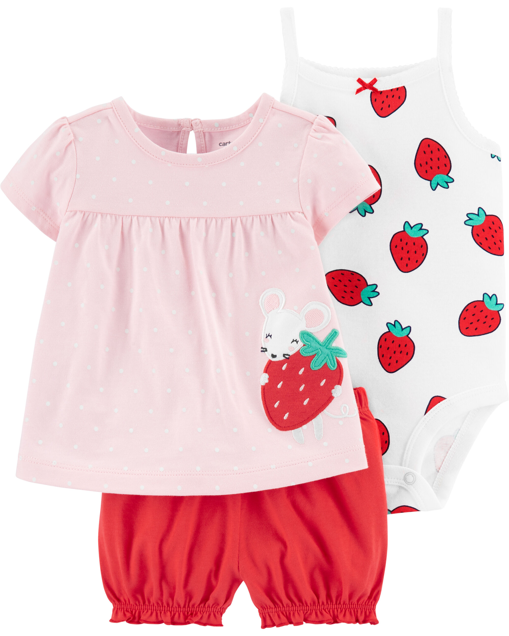 carter's strawberry outfit