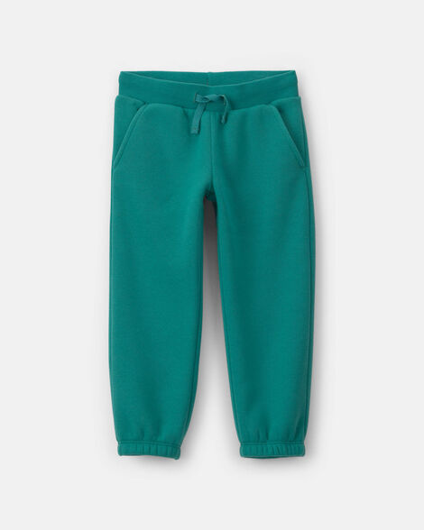 toddler girl fleece joggers - green