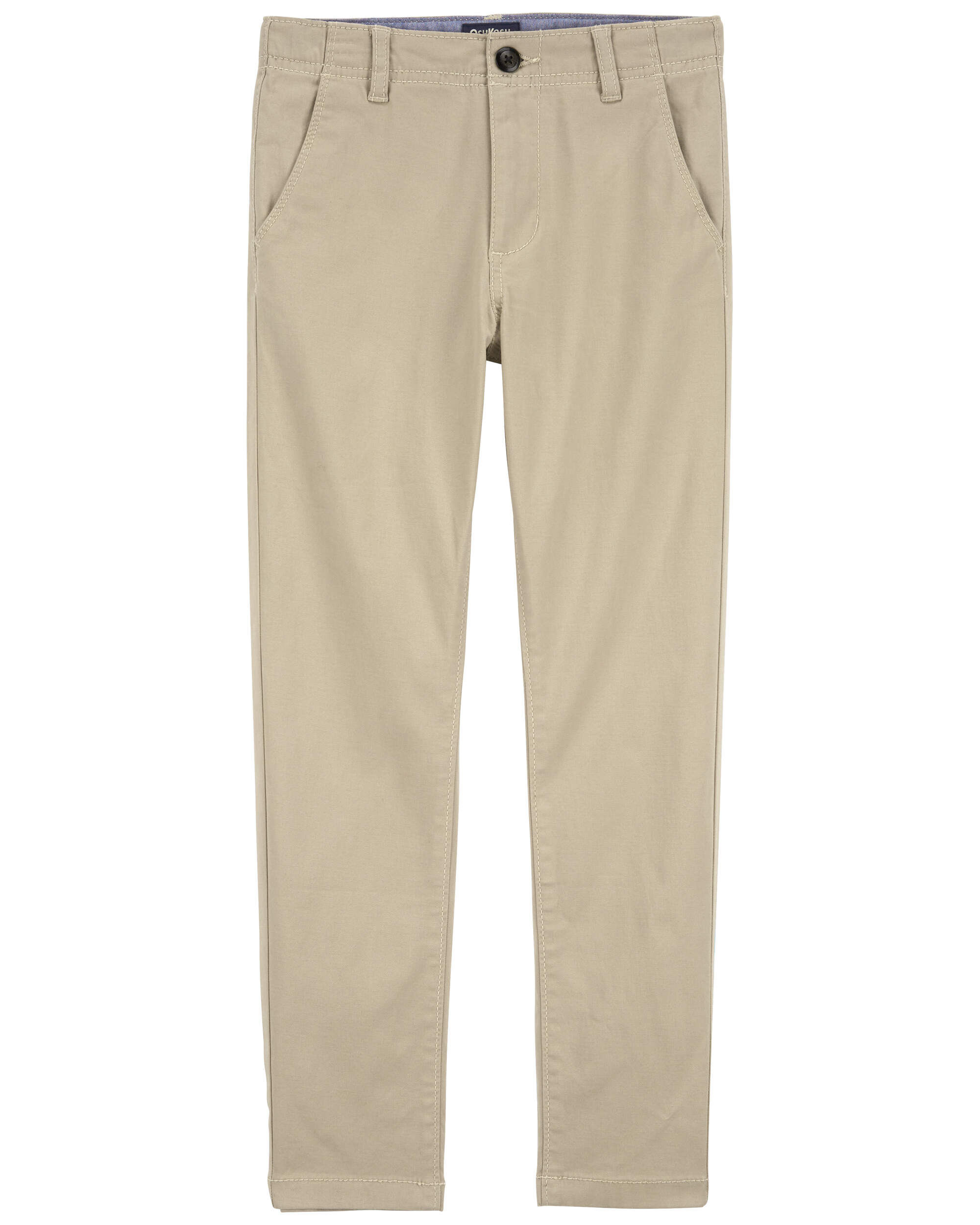 Kid Slim Tapered Chino Pants - Khaki - OshKosh | Carter's