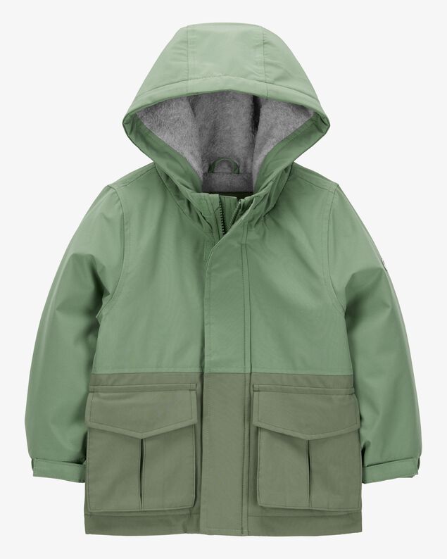 Product image 1 of Toddler Boy Midweight Color Block Jacket - Green