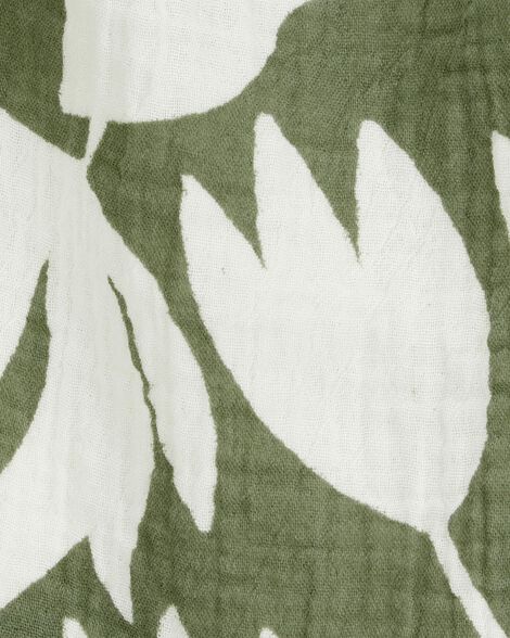  Product image 2 of Toddler Tropical Floral Sleeveless Tank - Green