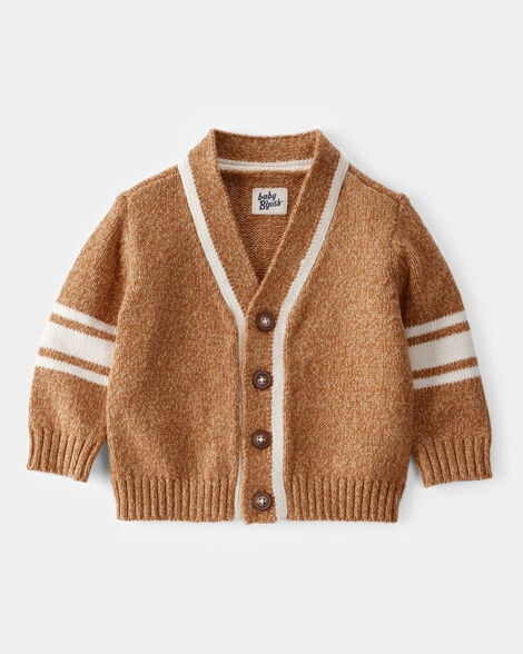 Product image 1 of Baby Varsity Button-Down Sweater - Brown