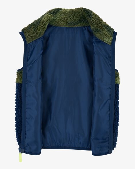  Product image 2 of Kid Camo Zip-Up Sherpa Vest