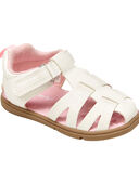 White - Baby Every Step® Fisherman Sandals, Selected