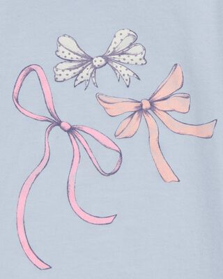 Product image 2 of Kid Bow Short-Sleeve Graphic Tee - Blue