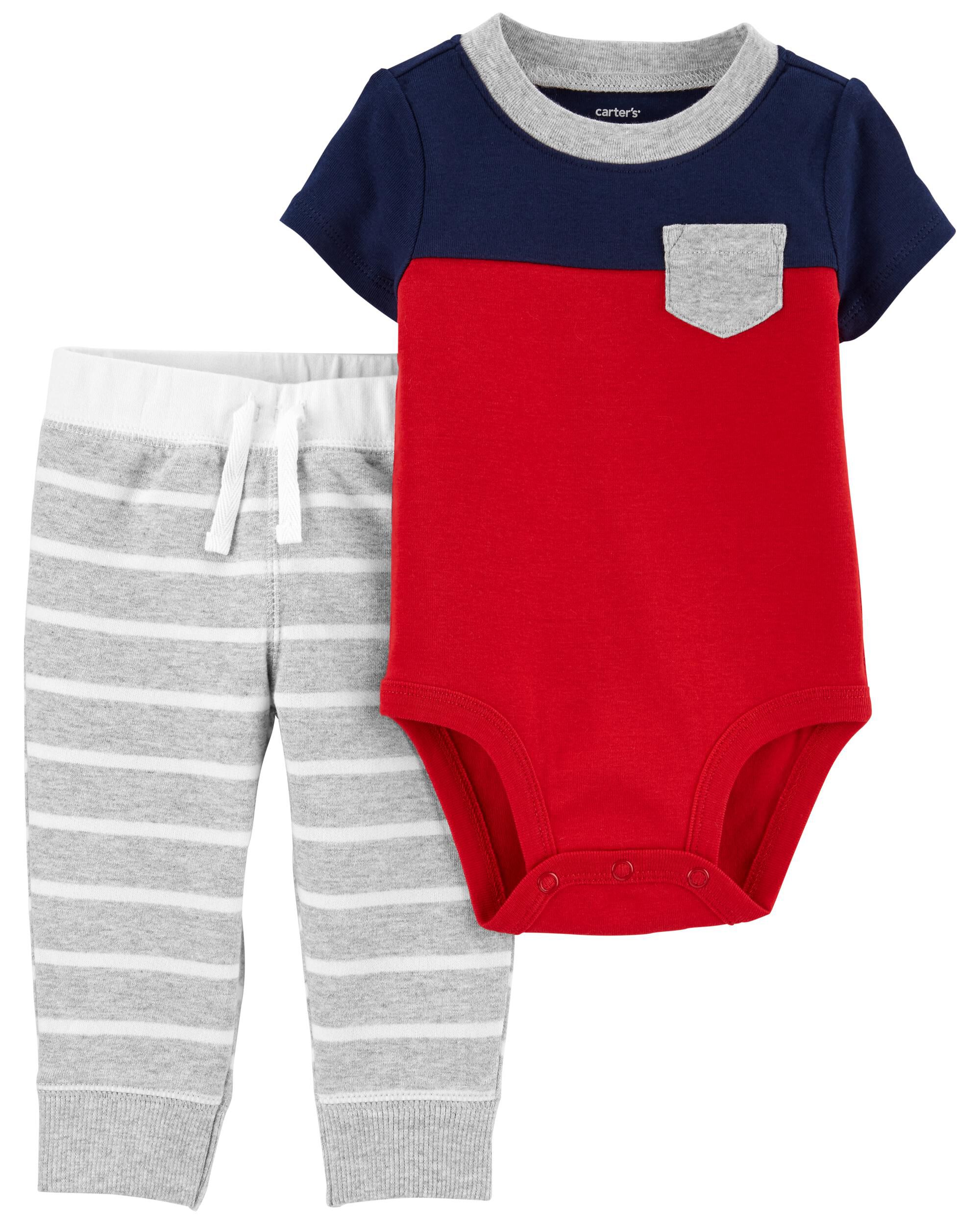 *DOORBUSTER* 2-Piece Colorblock Bodysuit Pant Set