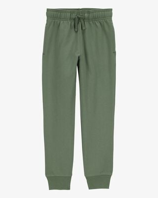 Product image 1 of Kid Pull-On Drawstring Joggers - Green