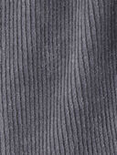 Grey - Baby Pull-On Ribbed Velour Pants, Selected