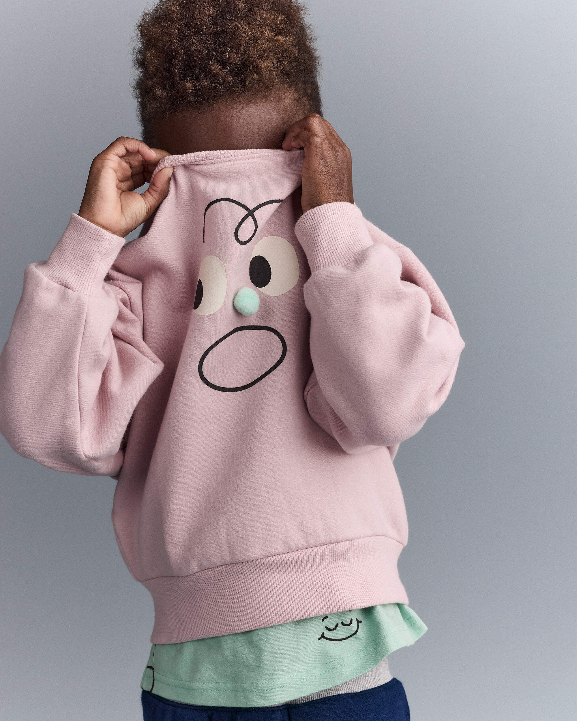 Otter Avenue Toddler Emotions Wide-Arm Sweatshirt 12M Rose 15$