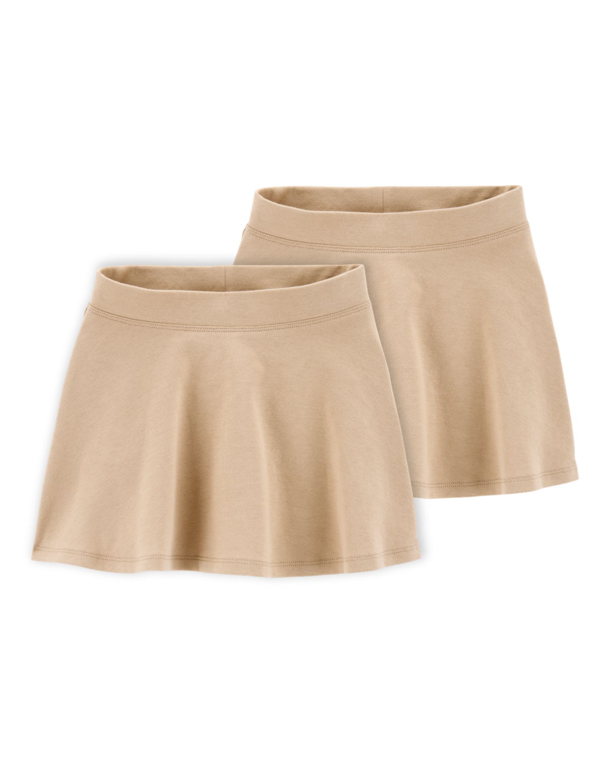 Toddler 2-Pack Ponte Knit Uniform Skirts - Khaki - OshKosh