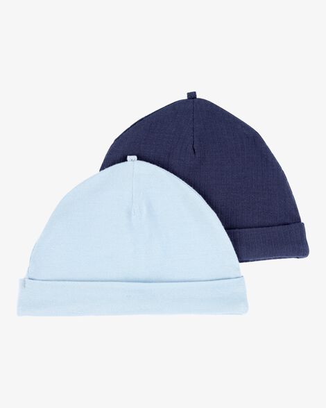  Product image 1 of Baby 2-Pack PurelySoft Caps - Blue