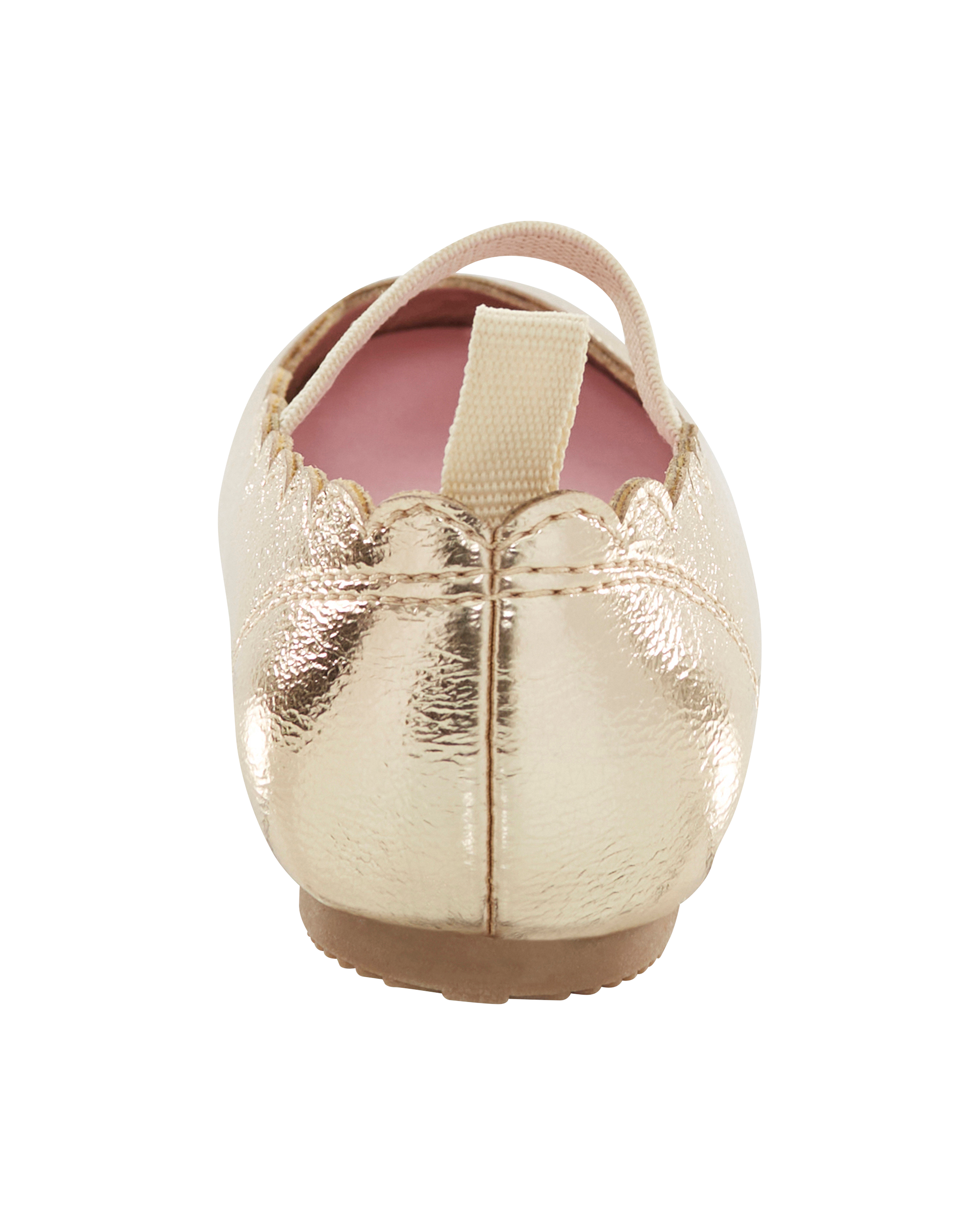 rose gold ballerina shoes