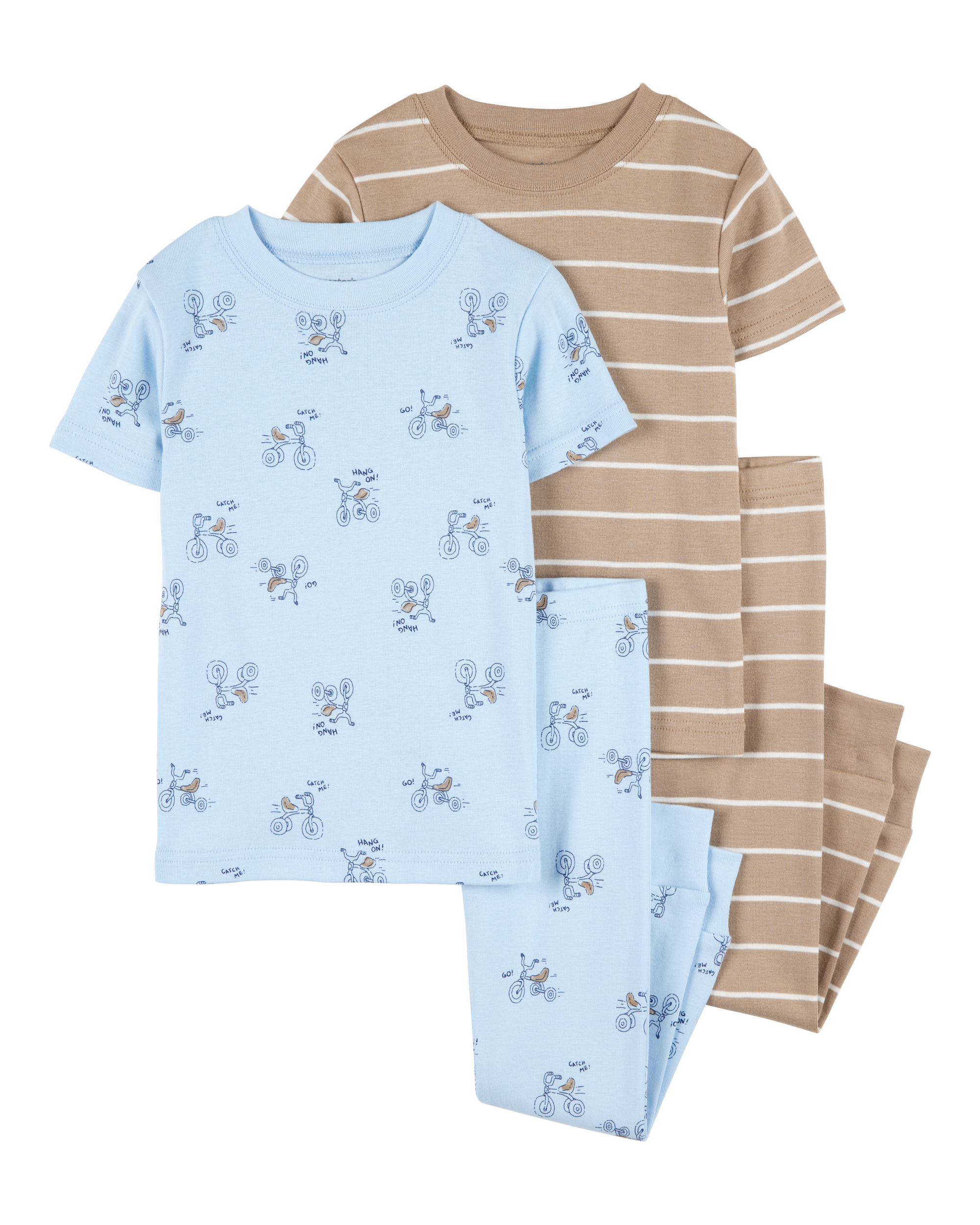 Baby 4-Piece Snacks Cotton Pajamas