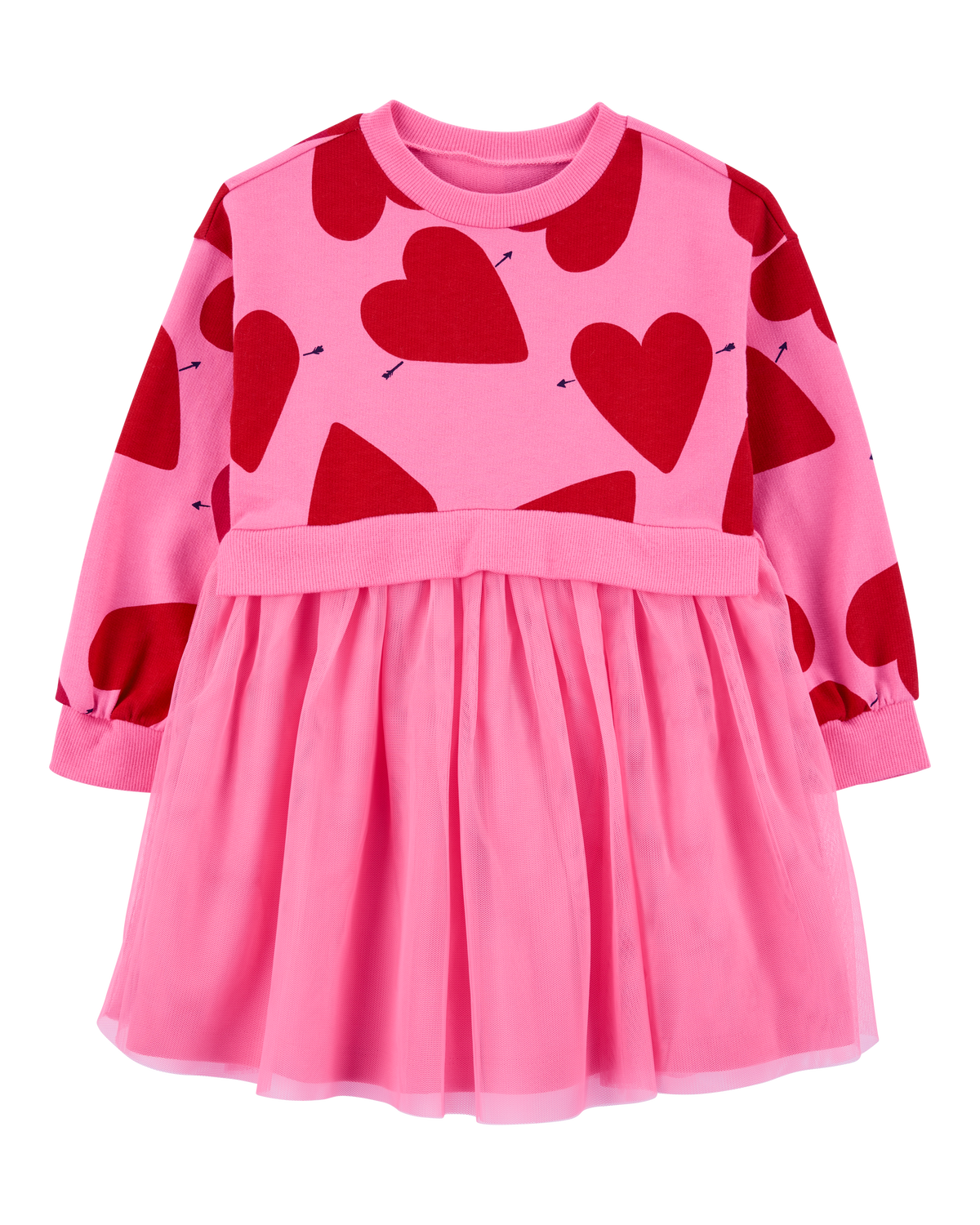 Toddler Heart Long Sleeve Dress Carter s Carter s