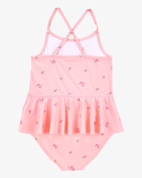  Product image 2 of Toddler 1-Piece Floral Tutu Swimsuit - Pink