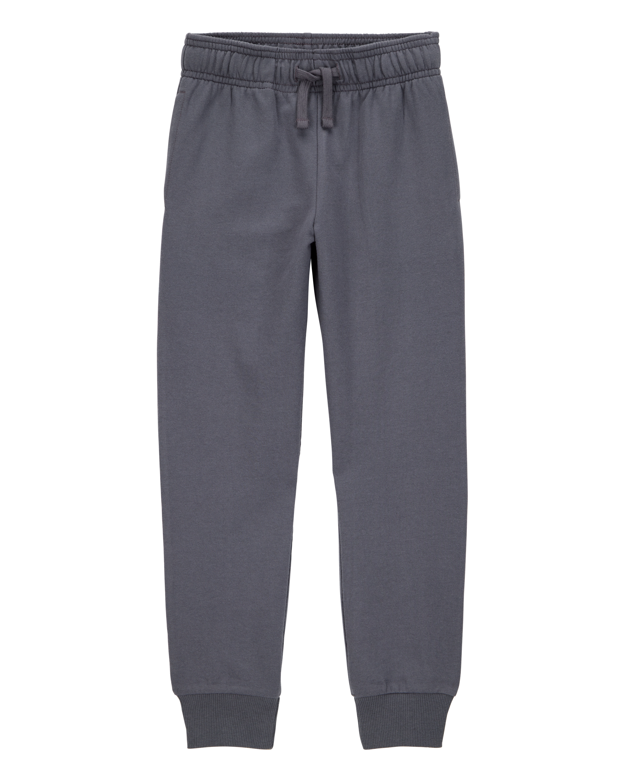 Kid Pull-On Drawstring Joggers - Dark Grey