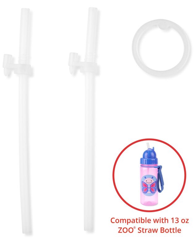Product image 1 of Zoo Straw Bottle (13 oz) Extra Straws - 2-Pack