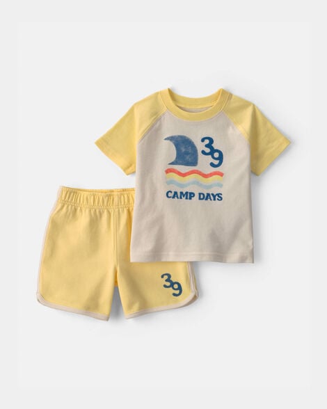 baby boy 2-piece 'camp days' top & short set