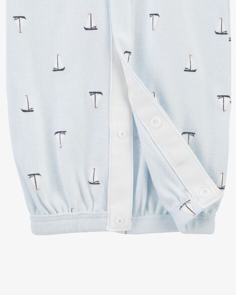 Product image 4 of Baby Preemie Sailboat Sleeper Gown