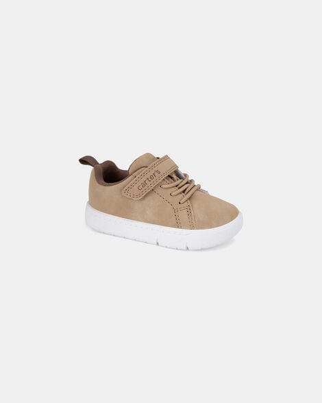 baby boy every step® first walker sneakers - tan