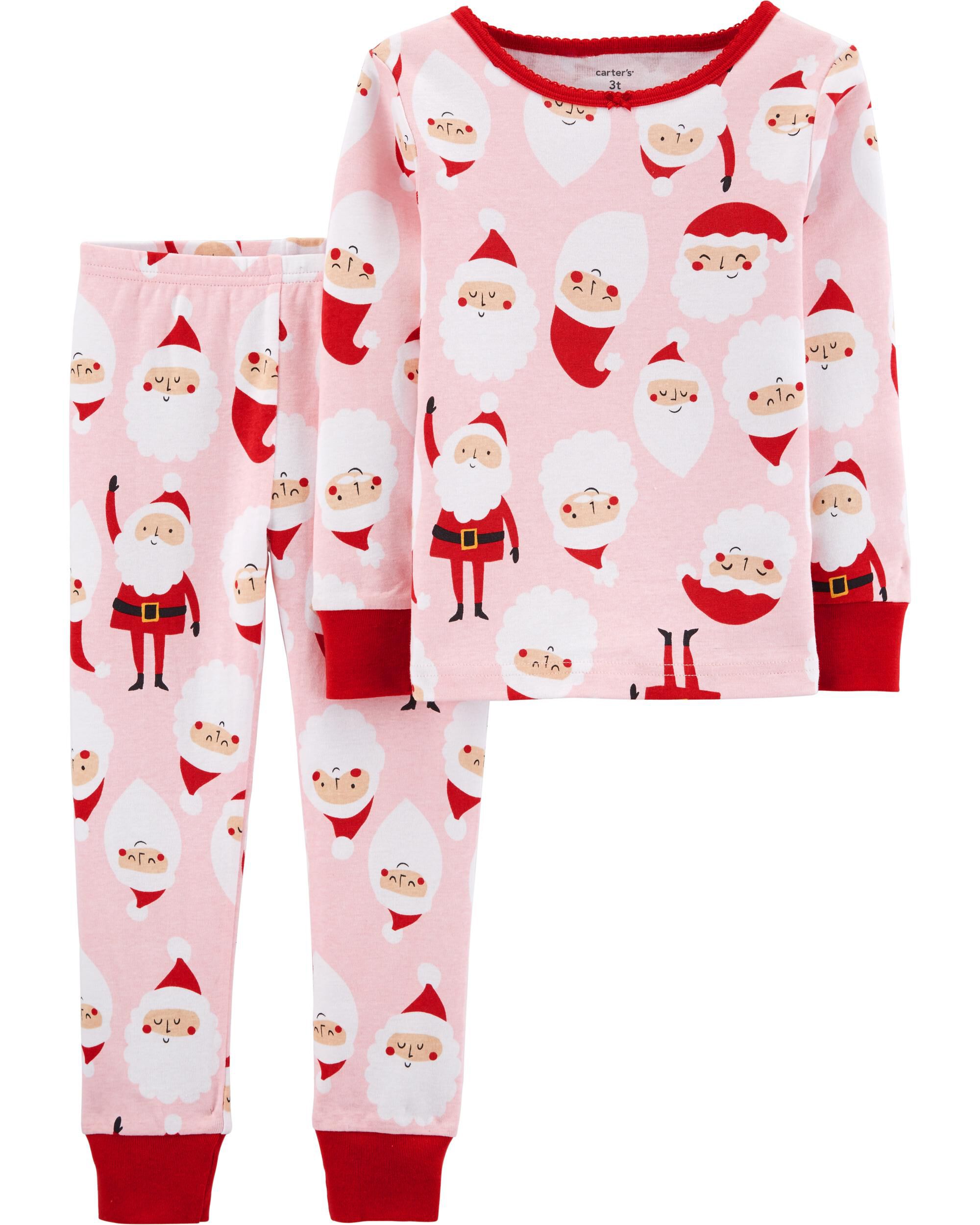 Carters team santa pajamas clearance