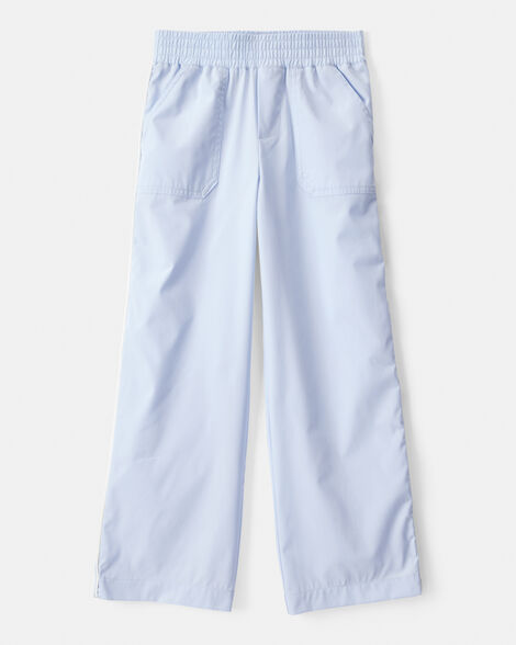 girls woven active pants - blue