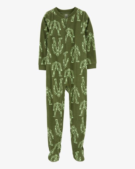  Product image 1 of Kid 1-Piece Transformer Fleece Footie Pajamas