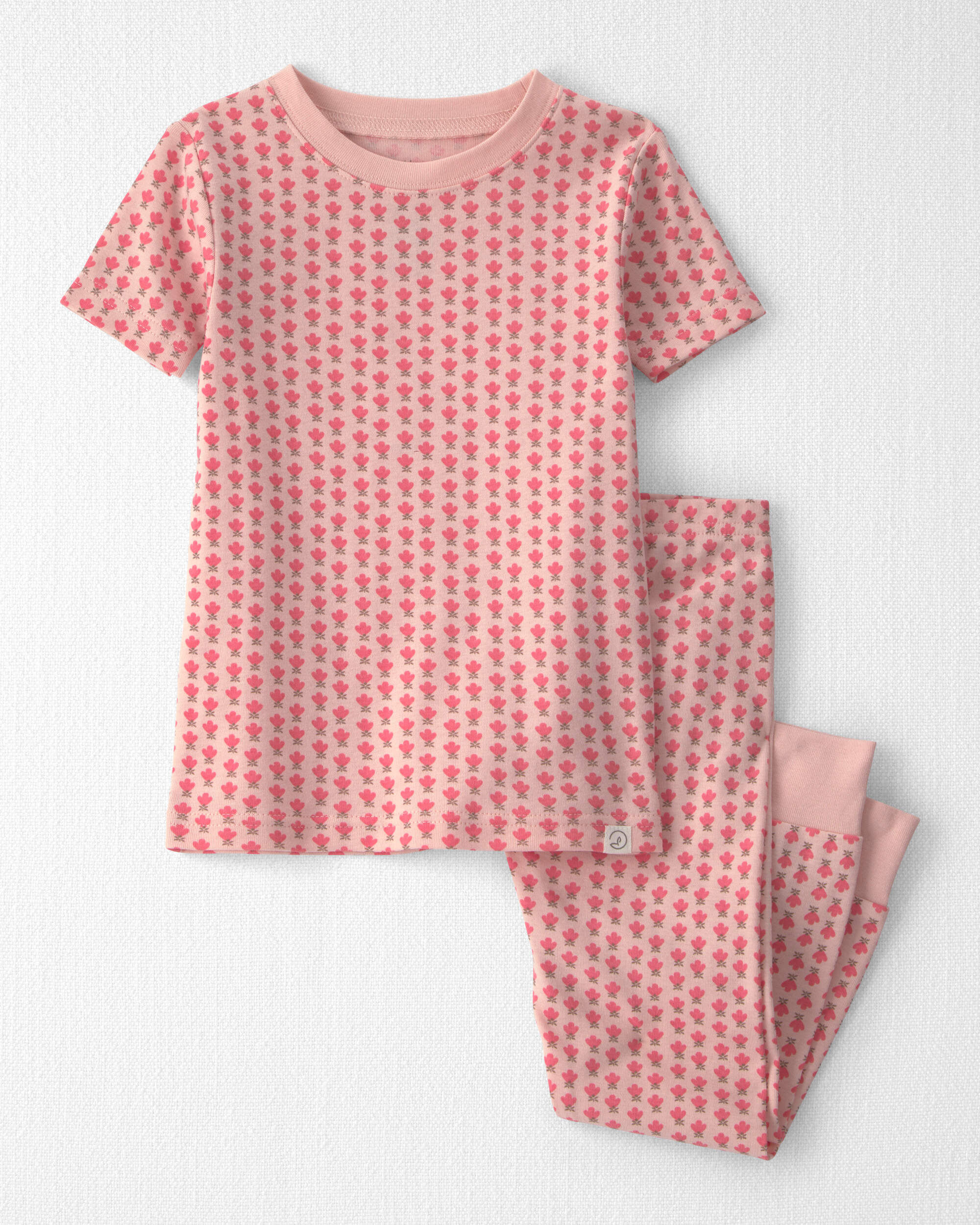 Little Planet Toddler Girl 2-Piece Organic Cotton Pajamas in Pink Floral 2T Pink Floral 18$